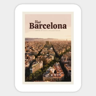 Visit Barcelona Sticker